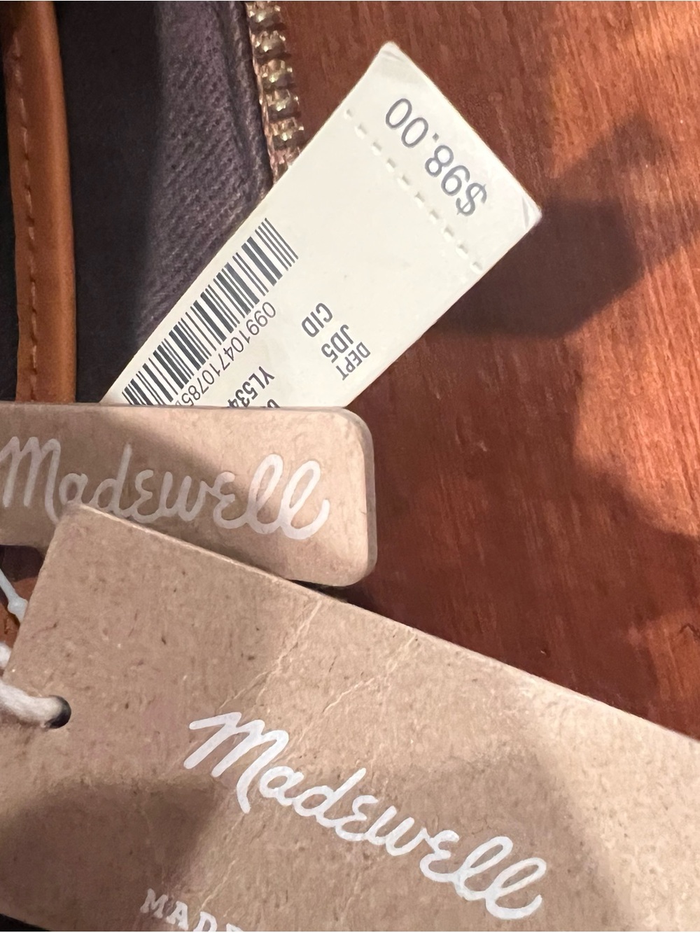 Madewell Tan Leather Crossbody with Adjustable Strap - Picture 6 of 7